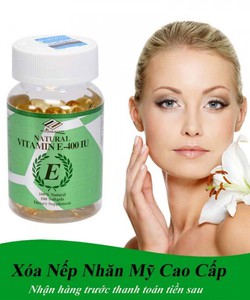 Viên uống chống lão hóa vitamin E 400IU Nu Health Mỹ