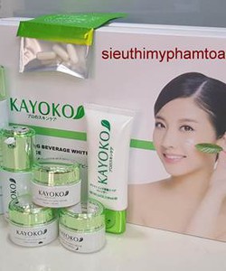 Kayoko, bộ mỹ phẩm trị nám, tàn nhang, kem làm trắng da kết hợp chống lão hóa, chống nhăn, bán buôn mỹ phẩm kayoko 6in1