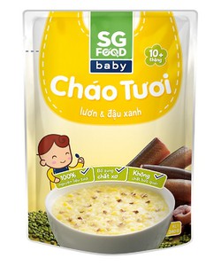 Cháo tươi baby lươn, đậu xanh Sài Gòn Food 240gr 10 tháng
