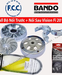 Full bộ nồi trước và nồi Sau Honda Vision Fi 2015 Bando / FCC