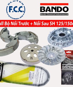 Full bộ nồi trước và nồi sau Honda SH 125/150 Việt Nam Bando / FCC