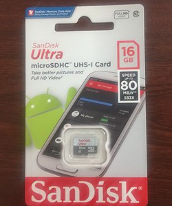 Thẻ nhớ microSDXC SanDisk ultra 16GB 80mb/s New