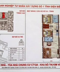 Nhà đẹp giá cũng đẹp Bán gấp ch tầng thấp thuộc c12tc Kim Văn Kim Lũ, 1.1 tỷ có thương lượng