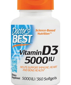 Viên uống bổ sung Vitamin D3 5000 IU bổ sung canxi, chống lão hoá