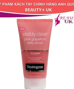 Sữa rửa mặt trị mụn neutrogena visibly clear pink grapefruit daily scrub 150ml