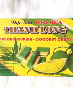Kẹo dừa lá dứa sầu riêng bến tre