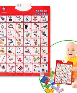 Bảng học chữ cái và số treo tường