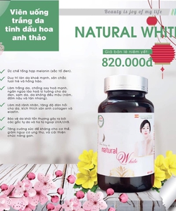 Viên uống trắng da Tinh dầu hoa anh thảo Natural White