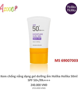 Kem chống nắng dạng gel dưỡng ẩm Holika Holika 50ml SPF 50 , PA