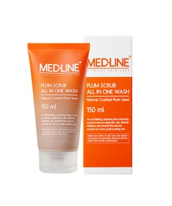 Kem tẩy tế bào chết từ hạt mận Medline Plum Scrub All in One Wash 150 ml