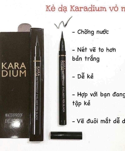 Bút Dạ Kẻ Mắt Nước Hàn Quốc Karadium. Dễ dàng tạo dángcho bờ mi mang lại hiệu quả thực sự cùng độ bền màu lâu