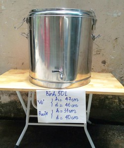 Bình giữ nhiệt inox 2 lớp 30l