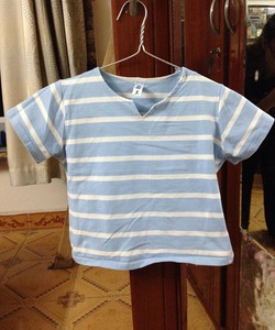 Crop top xanh baby blue 80k