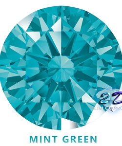 Kim cương nhân tạo Swarovski màu xanh thủy chung