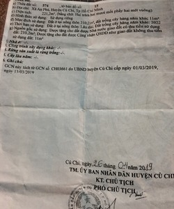 Bán đất chính chủ 211,2m2 An Phú Củ Chi