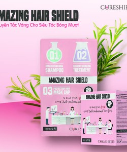 Mặt nạ bảo vệ và phục hồi tóc Hư Tổn 3 Bước Amazing Hair Shield