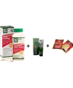 Sụn cá mập Bell Shark Cartilage 100viên Mua 01 tặng: 01 tube dầu glucosamine 01 gói kẹo sâm Hàn Quốc 200g