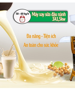 Máy xay sữa đậu nành, sữa bắp, sữa ngô tự lọc bã 3A1,5Kw