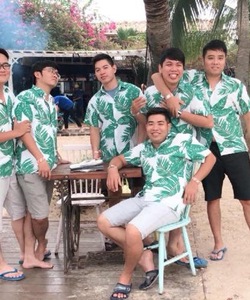 Áo sơ mi nhóm đi biển, đồ bộ nhóm đi biển.