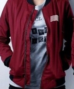 Áo Khoác Kaki Bomber Sọc