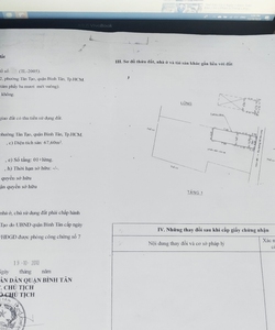 Chính chủ cần bán căn nhà Hồ Văn Long, Bình Tân SHR giá tốt