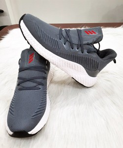Giày thể thao nam kiểu sneaker màu xám vân gân nổi Mã 9037 X