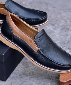 Giày lười da nam công sở đẹp màu đen Thailand Shop