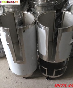 Xe đẩy vỉ nướng than hoa cho nhà hàng lẩu nướng không khói