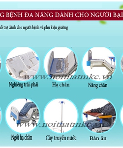 Giường bệnh đa năng MKC Medical điều khiển bằng điện được ưa chuộng