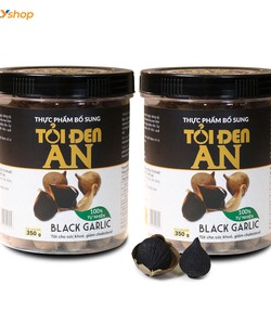 Tỏi đen cô đơn An 02 hũ 350gr/1 hũ tặng 02 sáp mật ong hoa tràm Honey An