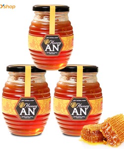 Mật ong hoa tràm Honey An 04 Lọ 300ml 02 hũ yến Thiên Hoàng hương vani 15%