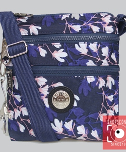 Túi đeo chéo thời trang mini in hoa văn logo Kip ling