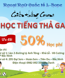 Ưu đãi học phí tháng 7 tại ngoại ngữ L HOPE