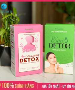 Combo Collagen Detox Eva Detox Da Trắng Dáng Xinh