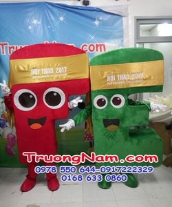 May mascot mô hình mascot nhân vật mascot hoat hình.