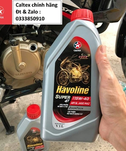 Nhớt xe số gốc khoáng Caltex Havoline Super4T 15w40/20w50