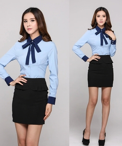 Bán áo sơ mi công sở nữ cao cấp viền tay và cổ áo tại quận 1