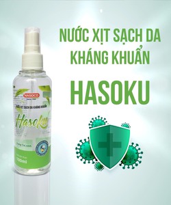 Xịt kháng khuẩn Hasoku chai 100ml tiện ích