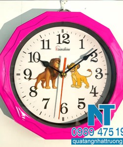 Đồng hồ treo tường in logo nội dung thương hiệu
