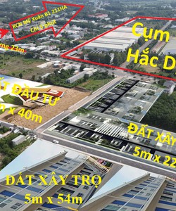 Đất nền mặt tiền cụm CN Hắc Dịch, DT từ 110 270m2, 60 tc, giá từ 7tr/m2