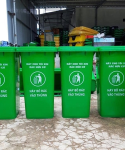 Thùng rác công cộng, thùng rác 120 lit, thùng rác 240 lit