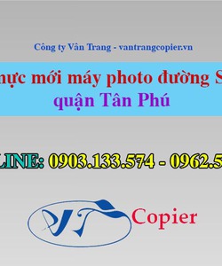 Thay mực mới máy photo đường Sơn Kỳ quận Tân Phú