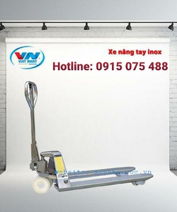 Xe nâng tay Inox 2,5 tấn dùng cho kho lạnh