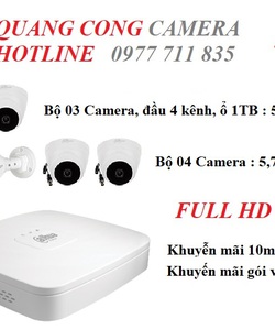 Limitted 05 bộ Camera giám sát Full HD siêu khuyến mại