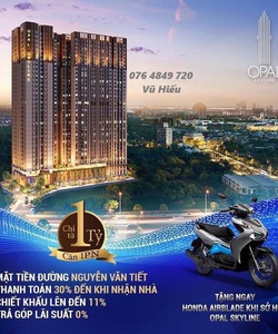 Opal Skyline chỉ 1 tỷ/căn góp 18 tháng 0% lãi suất CK tới 11%