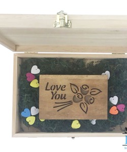 Hộp đựng quà tặng bằng gỗ thông tự nhiên