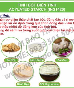 Tinh bột biến tính Acetylated Starch INS1420