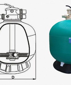 Bình lọc cát bể bơi Minder M16