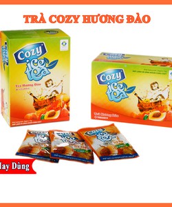 Trà Đào Cozy Hòa Tan 18 Gói Trà pha trào đào thơm ngon Tiện lợi