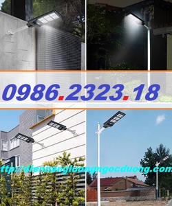 Đèn đường giá rẻ nlmt, đèn đường năng lượng mặt 180w, hệ thống điện NLMT, đèn đường 180w